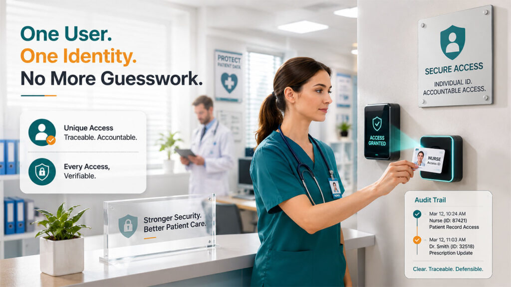 PureVPN for Teams replacing shared credentials with individual user access to create accurate HIPAA audit trails