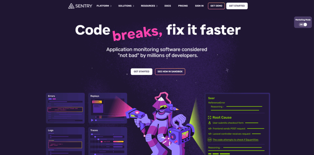Sentry as a HeyMantle shutdown alternative for real-time error tracking and application performance monitoring