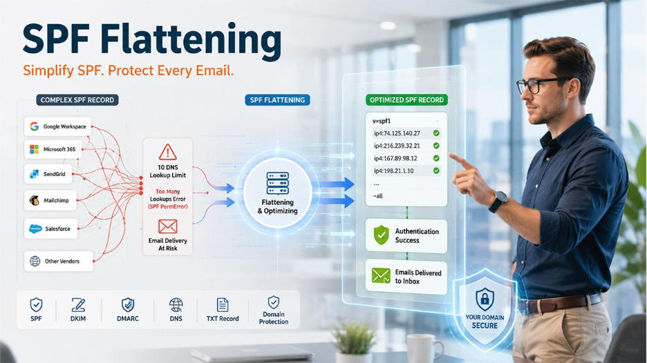 The Complete Guide To SPF Flattening: Reduce DNS Lookups Without Breaking Email Authentication
