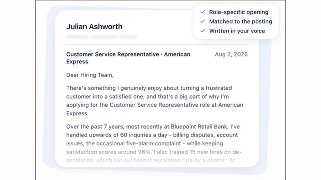 AI Cover Letters