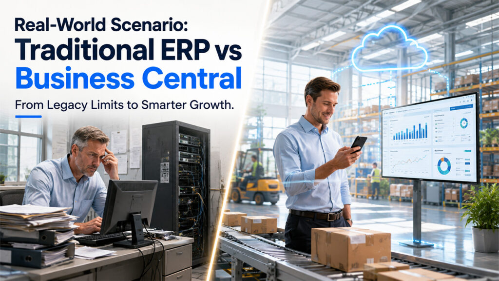 Real-World Scenario Traditional ERP vs Business Central