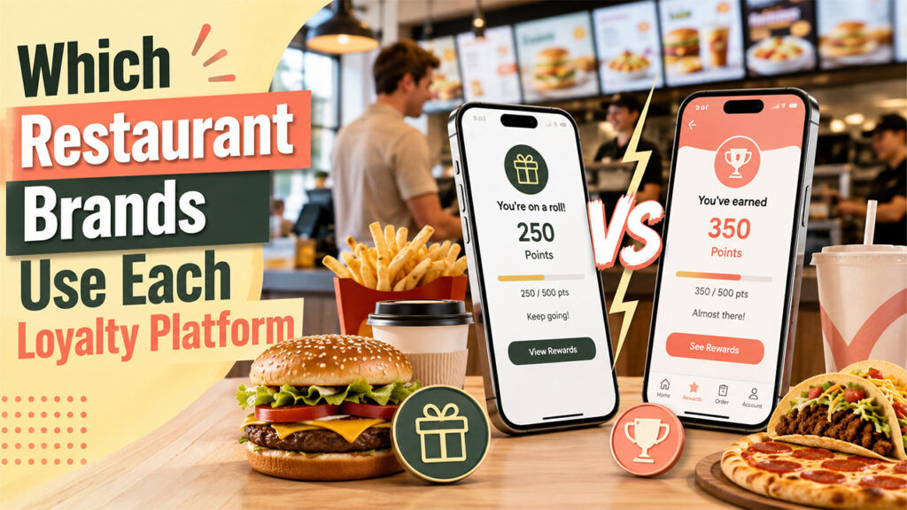 Which restaurant brands use each loyalty platform