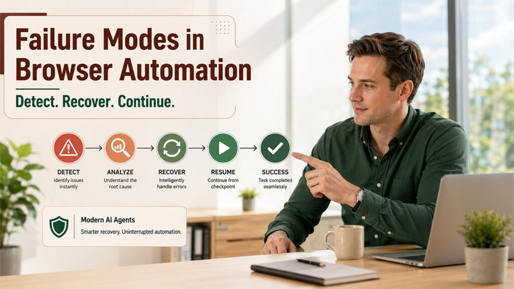 API vs browser automation failure modes and AI agent handling