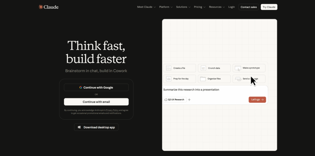 Claude AI marketing tool for content and research