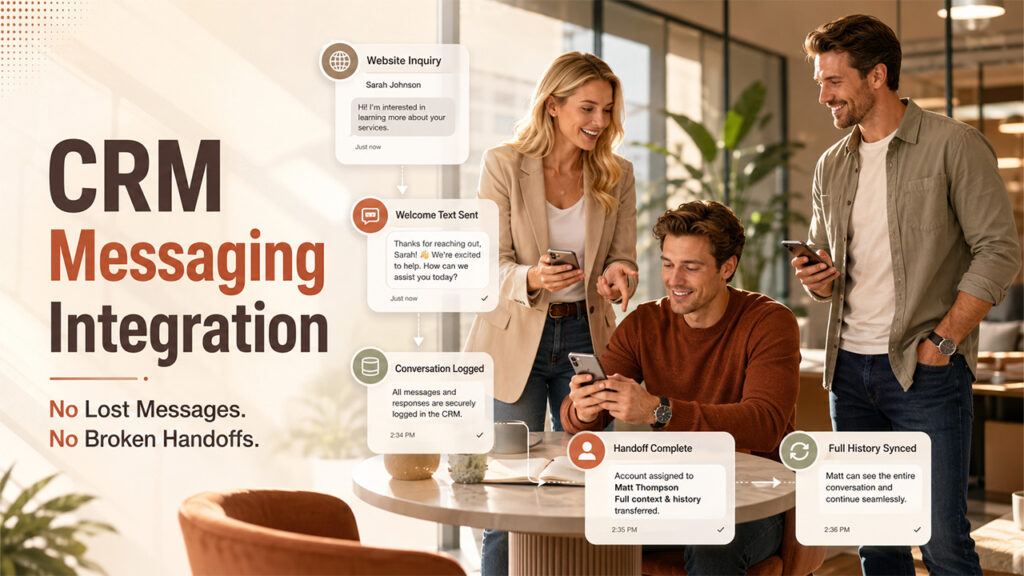 Dedicated SMS Numbers integrated with CRM messaging