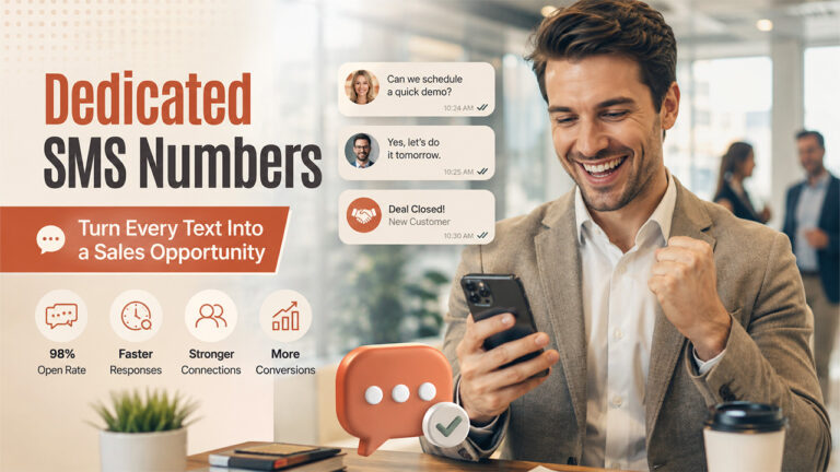 Dedicated SMS Numbers for faster business sales communication