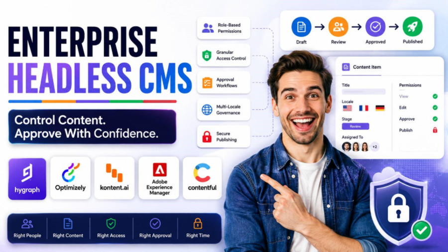 5 Best enterprise headless CMS for governance, roles, and approval workflows 