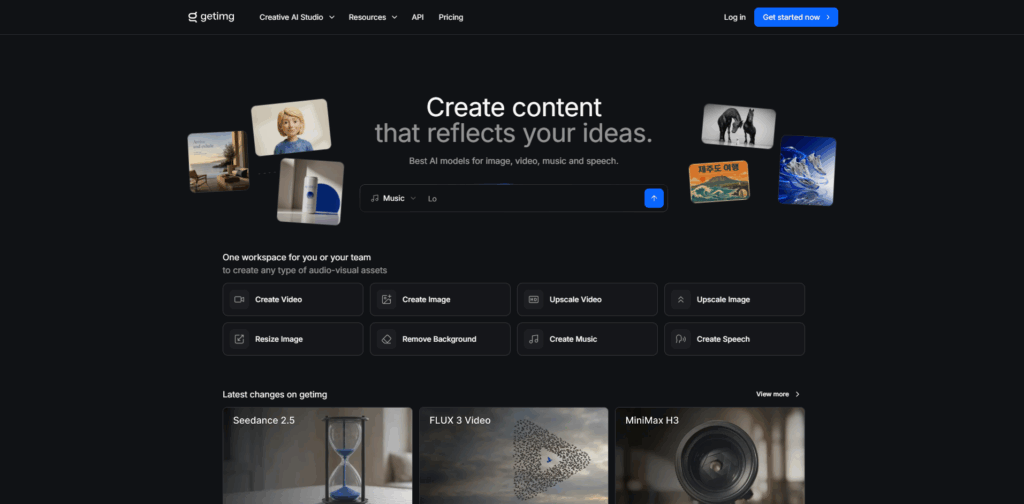 Getimg.ai AI marketing tool for visual content creation