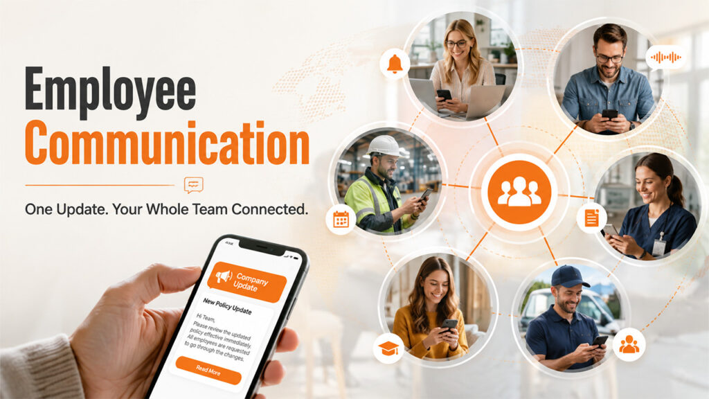 HR mobile app improving workforce communication