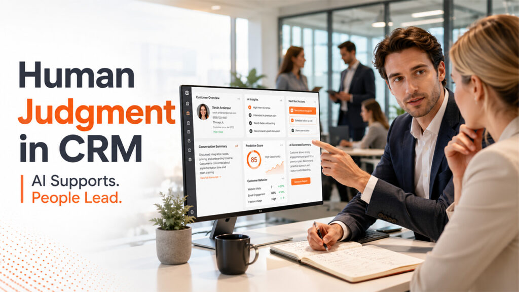 Human judgment and cognitive intelligence in CRM helping professionals make better customer decisions with AI support