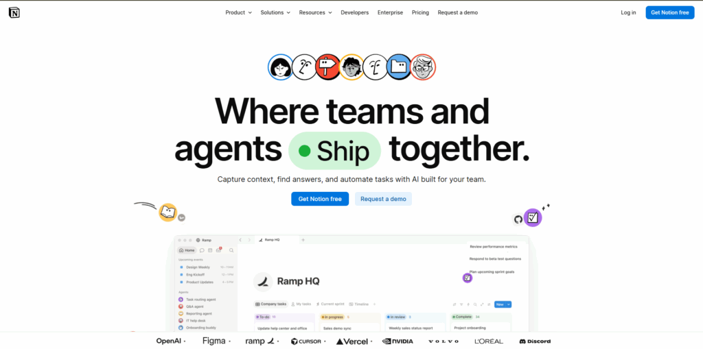 Notion AI marketing productivity tool