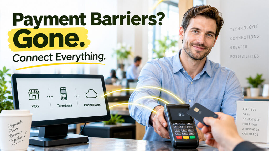Payment interoperability connecting POS systems, payment terminals, and processors