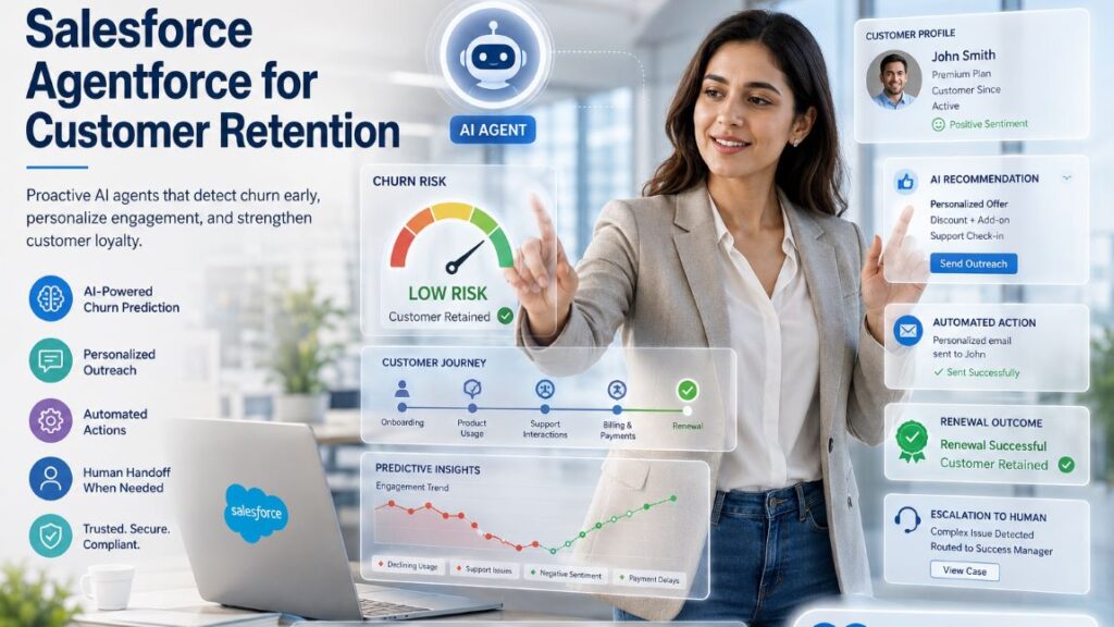 Salesforce Agentforce for Customer Retention: How AI Agents Can Reduce Churn