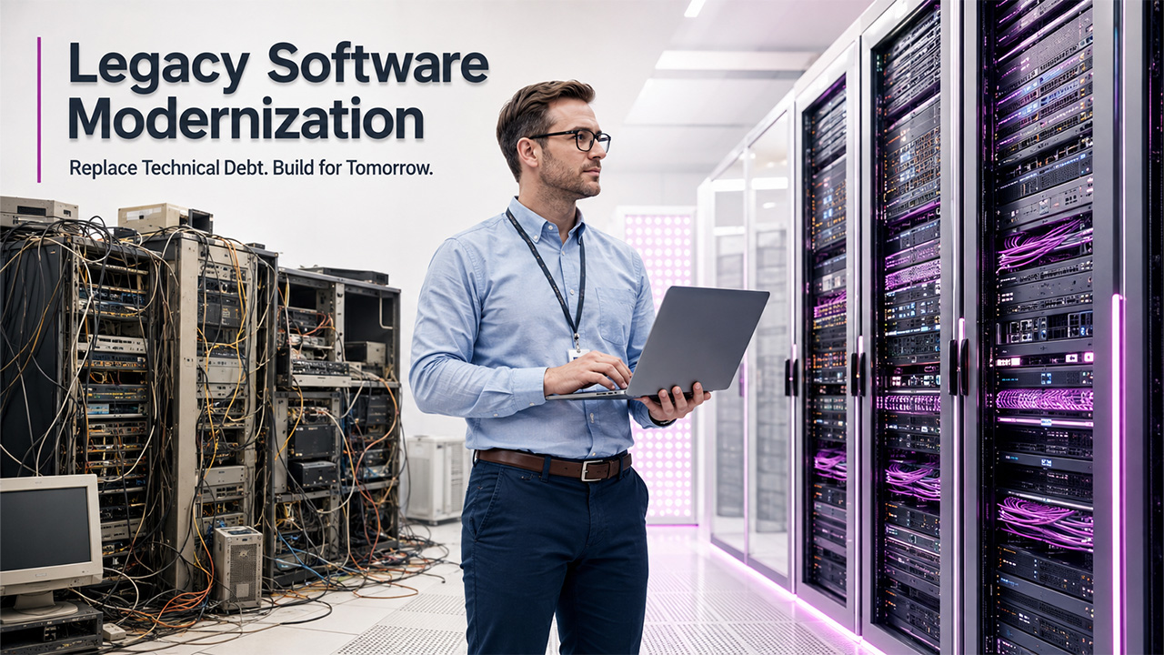 Software modernization companies helping businesses upgrade legacy systems, improve security, and migrate applications to modern cloud architectures.