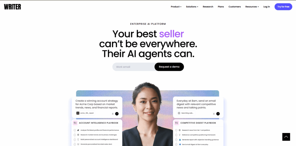 Writer AI marketing tool for team content