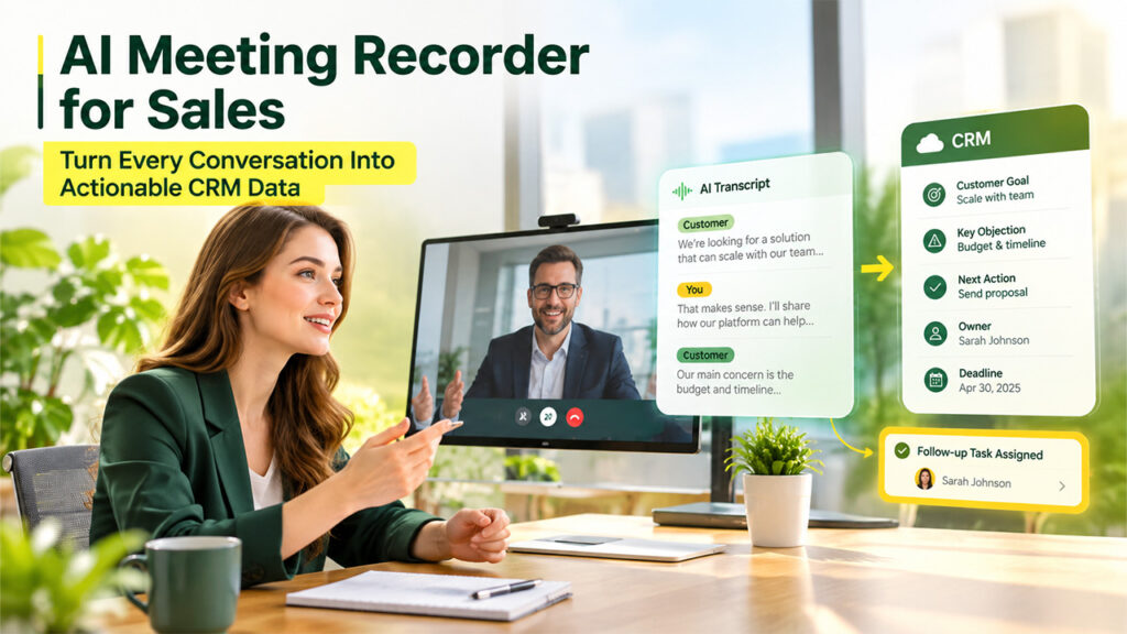 How AI Meeting Recorders Improve CRM Data and Sales Follow-Ups
