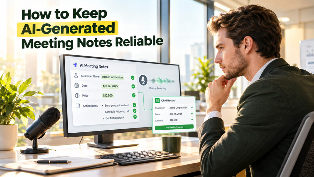 How to Keep AI-Generated Meeting Notes Reliable