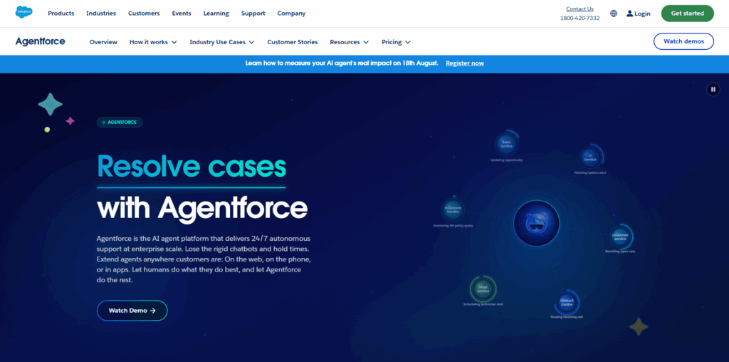 Salesforce Agentforce AI Agent platform