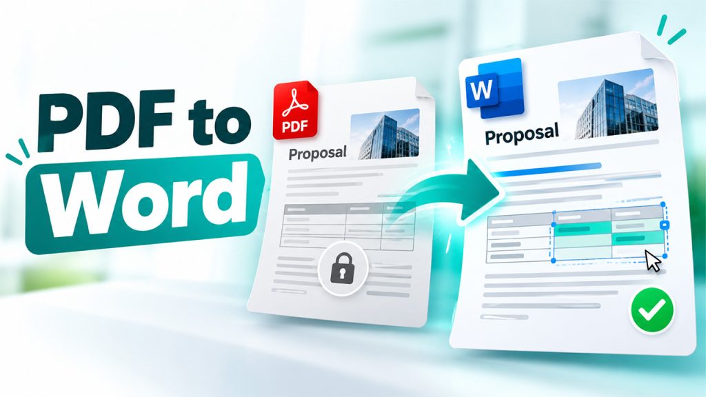 Using a PDF to Word Converter to Revise Sales Proposals Without Losing Control