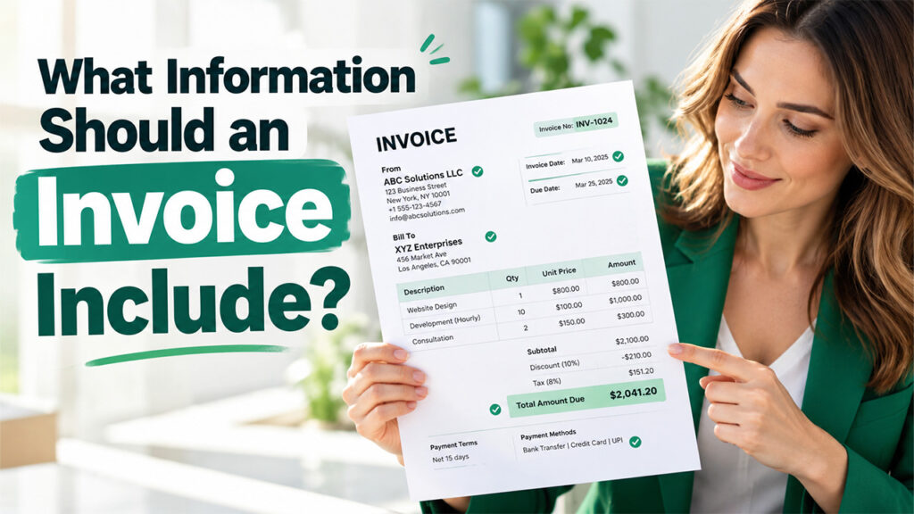 What Information Should an Invoice Include