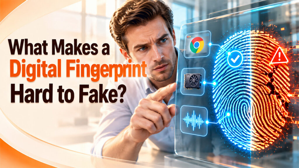 What Makes a Digital Fingerprint Hard to Fake?