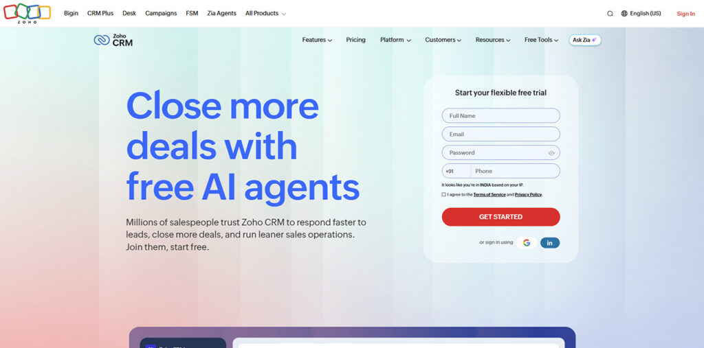 Zoho CRM
